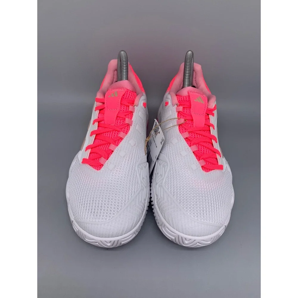 Adidas Barricade 13 W White Pink Tennis Shoes JP9842 Women's Sz 7 NWT
